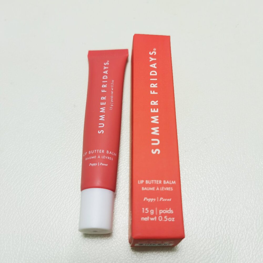 1pc(Poppy) Summer Fridays Lip Butter Balm Conditioning Lip New With box Lip Mask